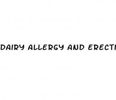 dairy allergy and erectile dysfunction