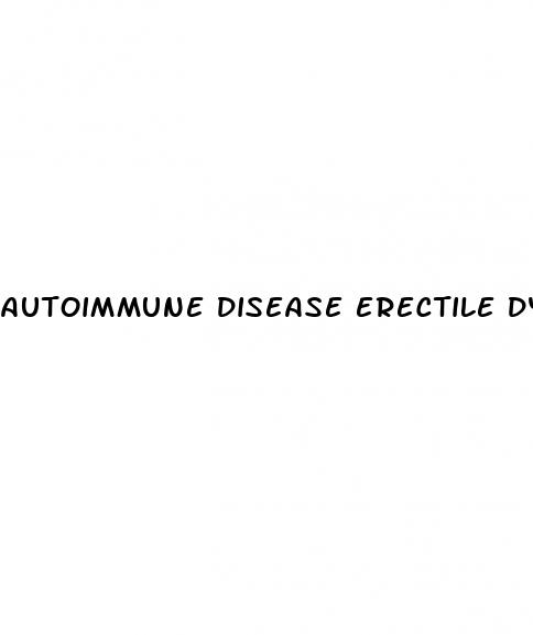 autoimmune disease erectile dysfunction