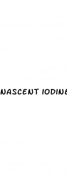 nascent iodine erectile dysfunction