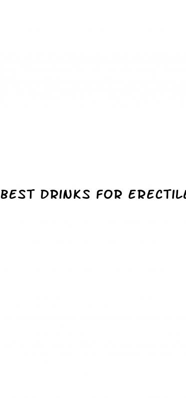 best drinks for erectile dysfunction