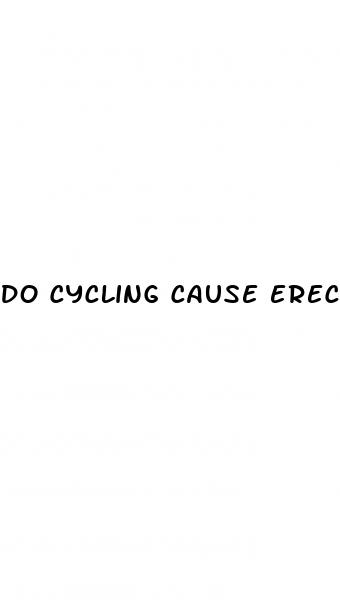 do cycling cause erectile dysfunction