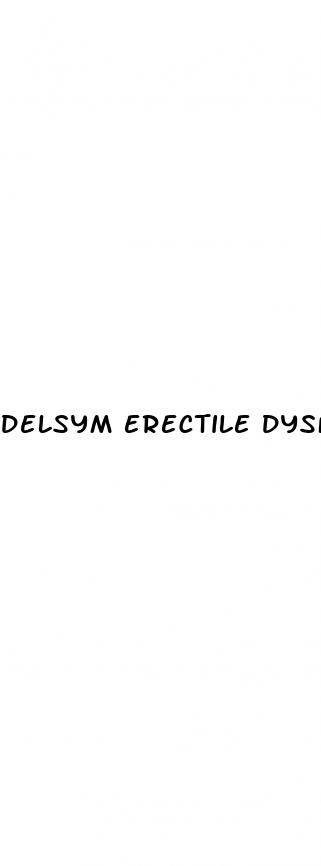 delsym erectile dysfunction