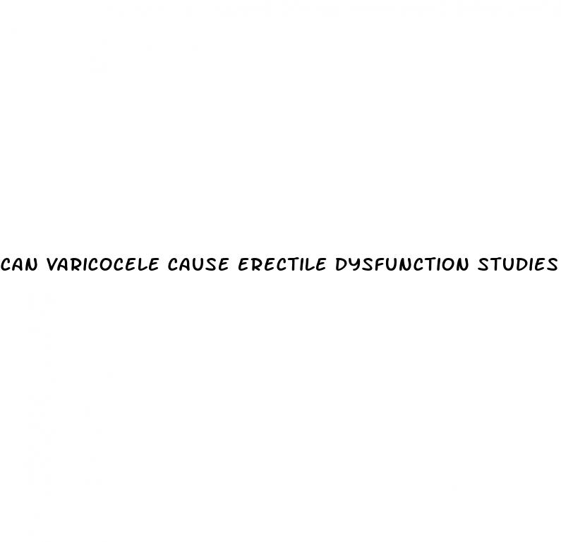 can varicocele cause erectile dysfunction studies