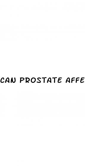 can prostate affect erectile dysfunction