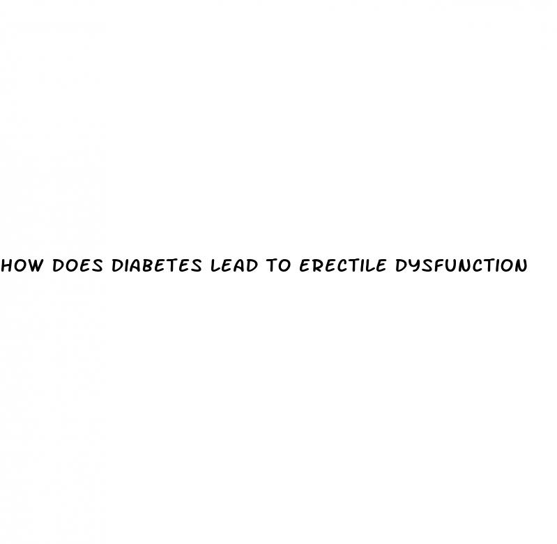 how does diabetes lead to erectile dysfunction