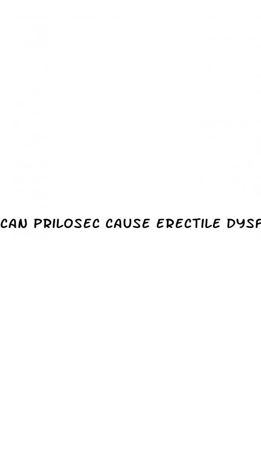 can prilosec cause erectile dysfunction