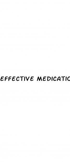 effective medication for erectile dysfunction