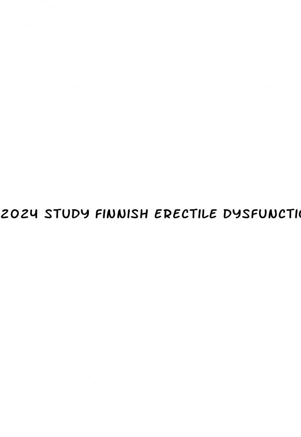 2024 study finnish erectile dysfunction three times a week