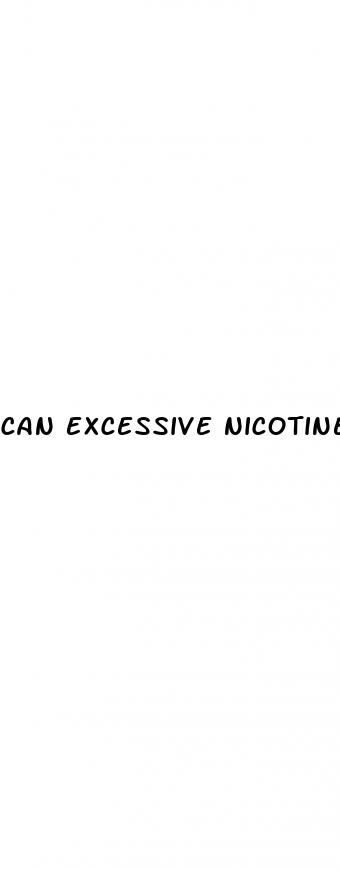 can excessive nicotine cause erectile dysfunction