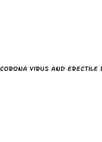 corona virus and erectile dysfunction