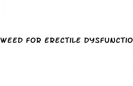 weed for erectile dysfunction