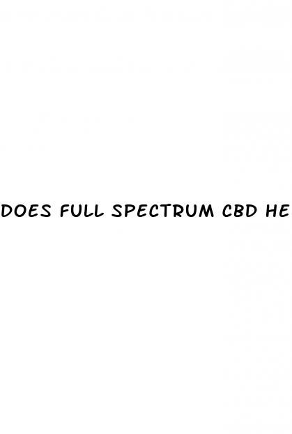 does full spectrum cbd help with erectile dysfunction