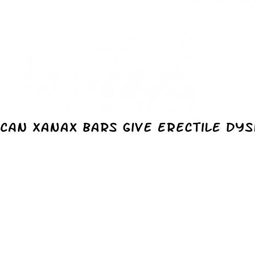 can xanax bars give erectile dysfunction