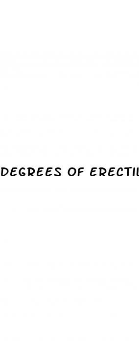 degrees of erectile dysfunction