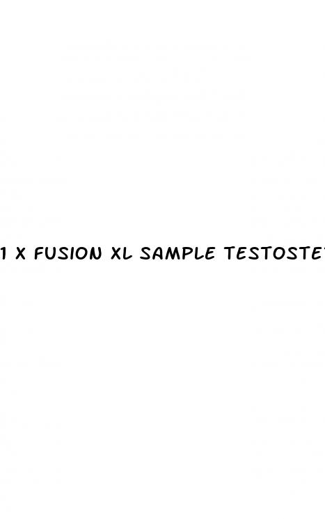 1 x fusion xl sample testosterone booster male enhancement pill