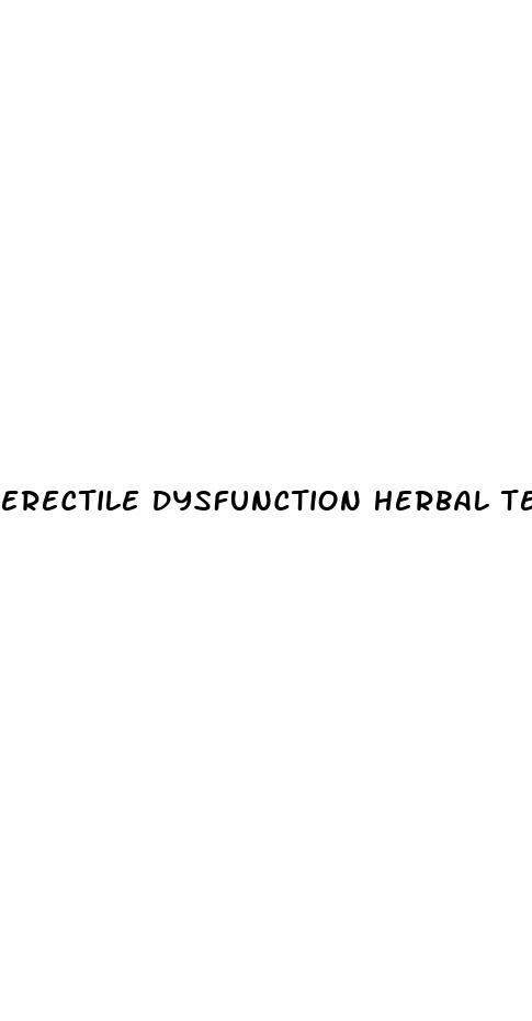 erectile dysfunction herbal tea