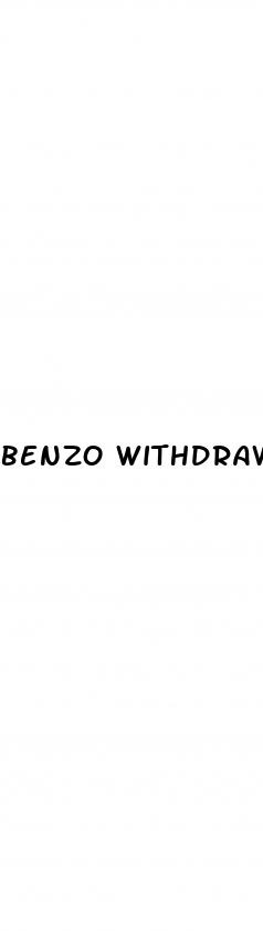 benzo withdrawal erectile dysfunction