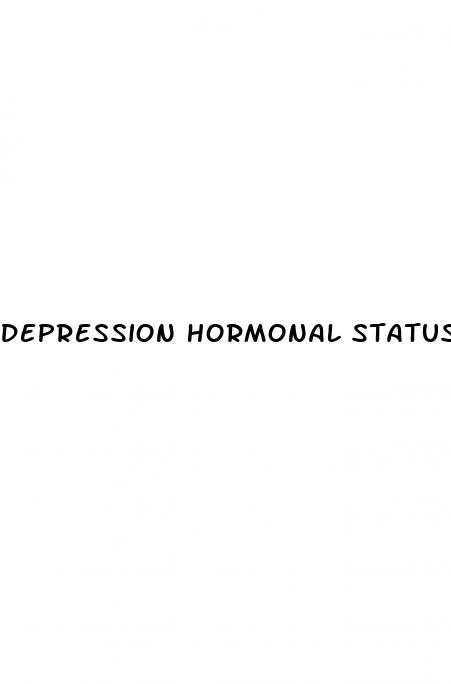 depression hormonal status and erectile dysfunction