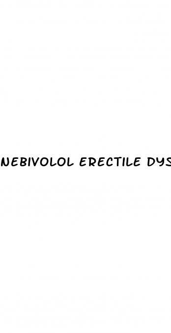 nebivolol erectile dysfunction