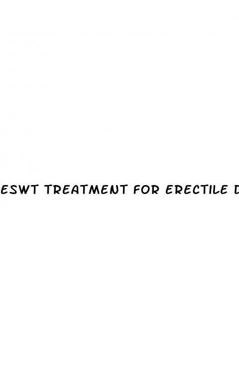 eswt treatment for erectile dysfunction