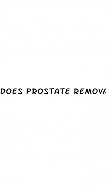 does prostate removal cause erectile dysfunction