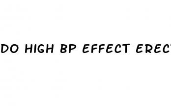 do high bp effect erectile dysfunction