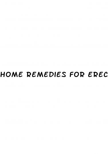 home remedies for erectile dysfunction at home