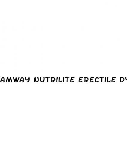 amway nutrilite erectile dysfunction