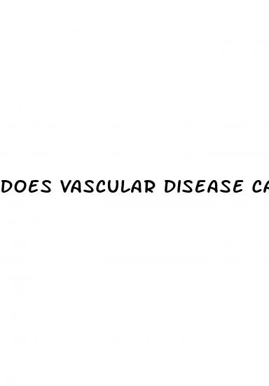 does vascular disease cause erectile dysfunction