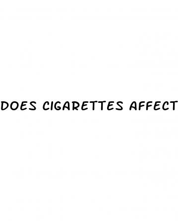 does cigarettes affect erectile dysfunction