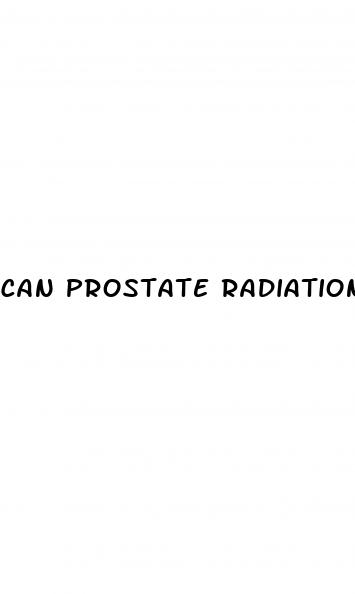 can prostate radiation cause erectile dysfunction