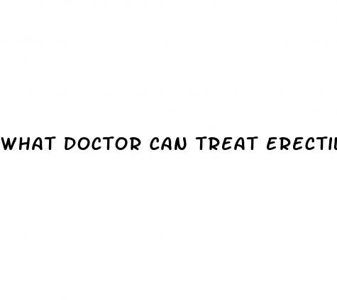 what doctor can treat erectile dysfunction