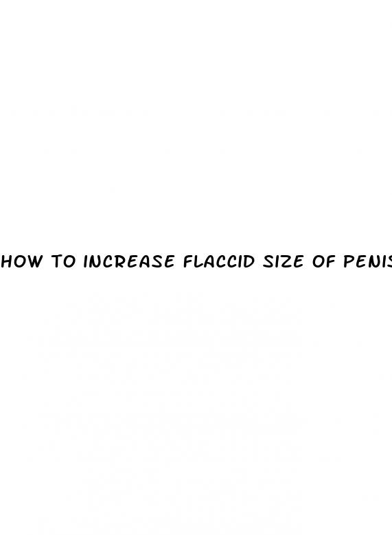 how to increase flaccid size of penis