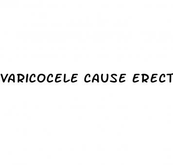 varicocele cause erectile dysfunction