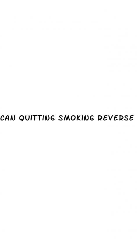 can quitting smoking reverse erectile dysfunction