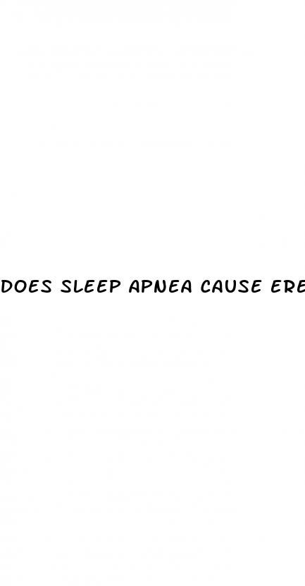 does sleep apnea cause erectile dysfunction