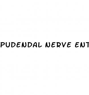 pudendal nerve entrapment erectile dysfunction