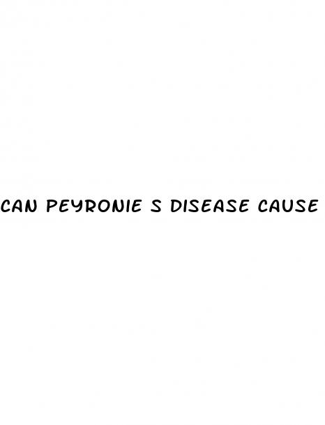 can peyronie s disease cause erectile dysfunction