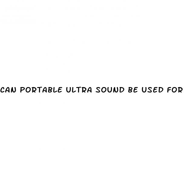 can portable ultra sound be used for erectile dysfunction