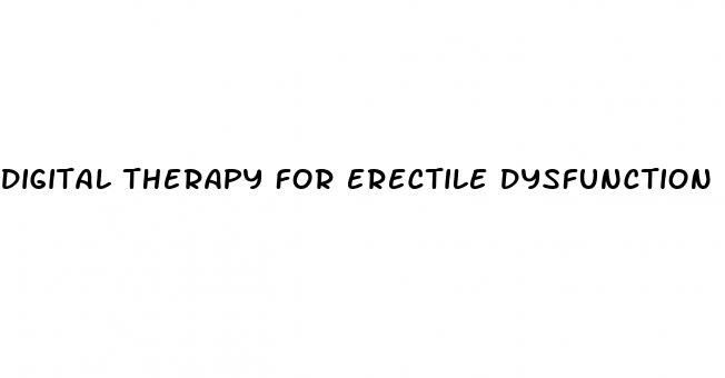 digital therapy for erectile dysfunction