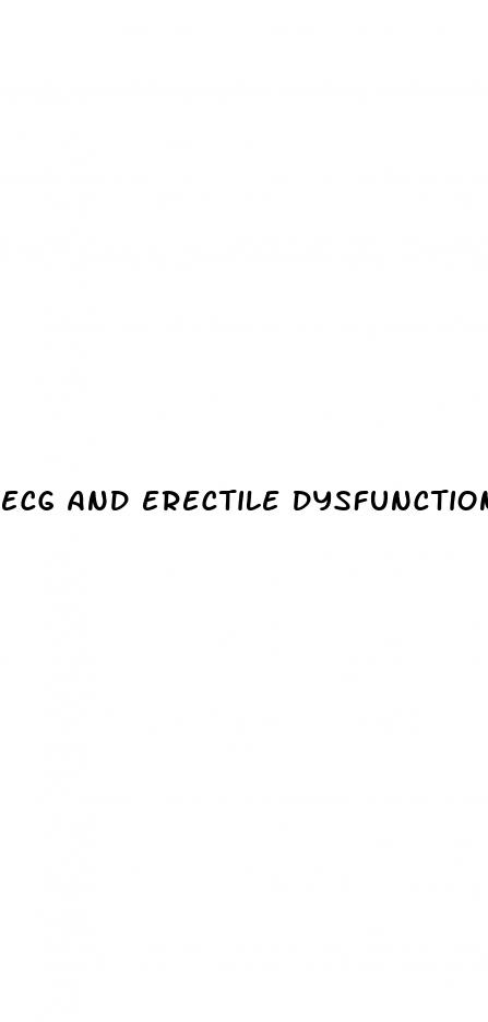 ecg and erectile dysfunction