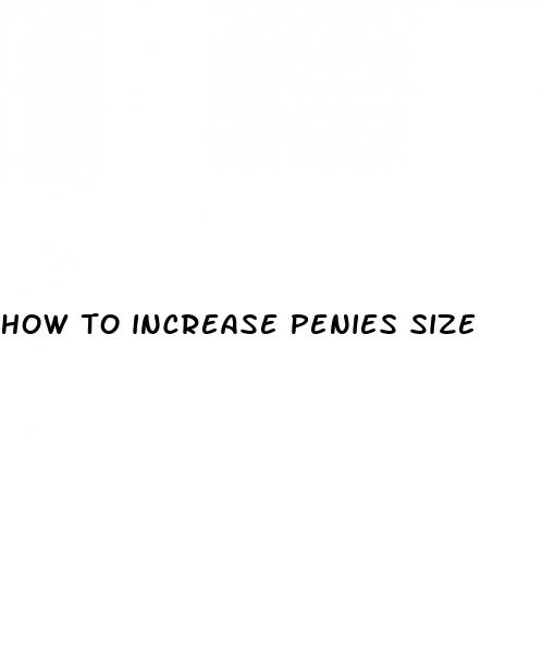 how to increase penies size