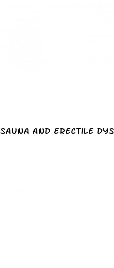 sauna and erectile dysfunction