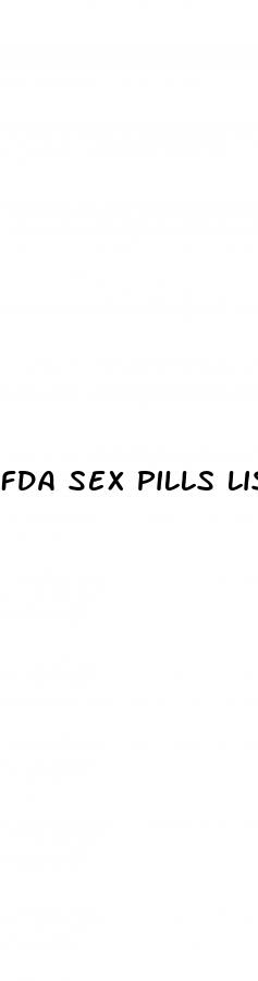 fda sex pills list