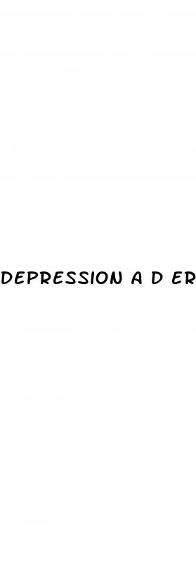 depression a d erectile dysfunction