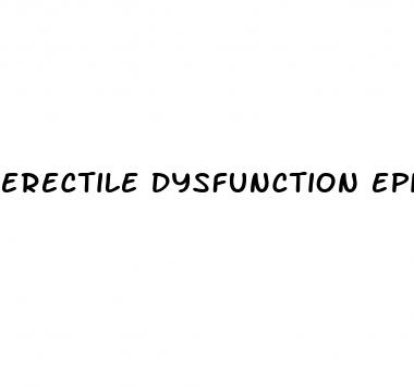 erectile dysfunction epidemiology