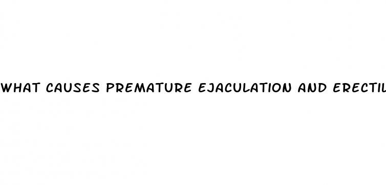 what causes premature ejaculation and erectile dysfunction