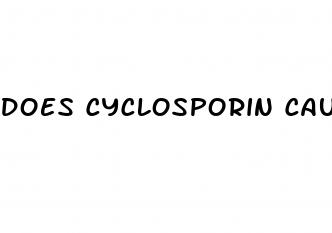 does cyclosporin cause erectile dysfunction