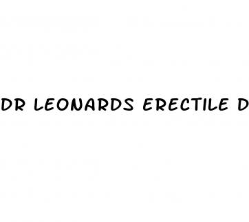 dr leonards erectile dysfunction