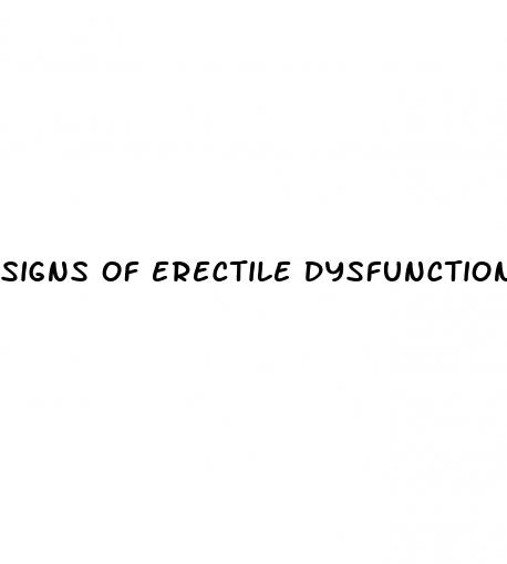 signs of erectile dysfunction in 50s